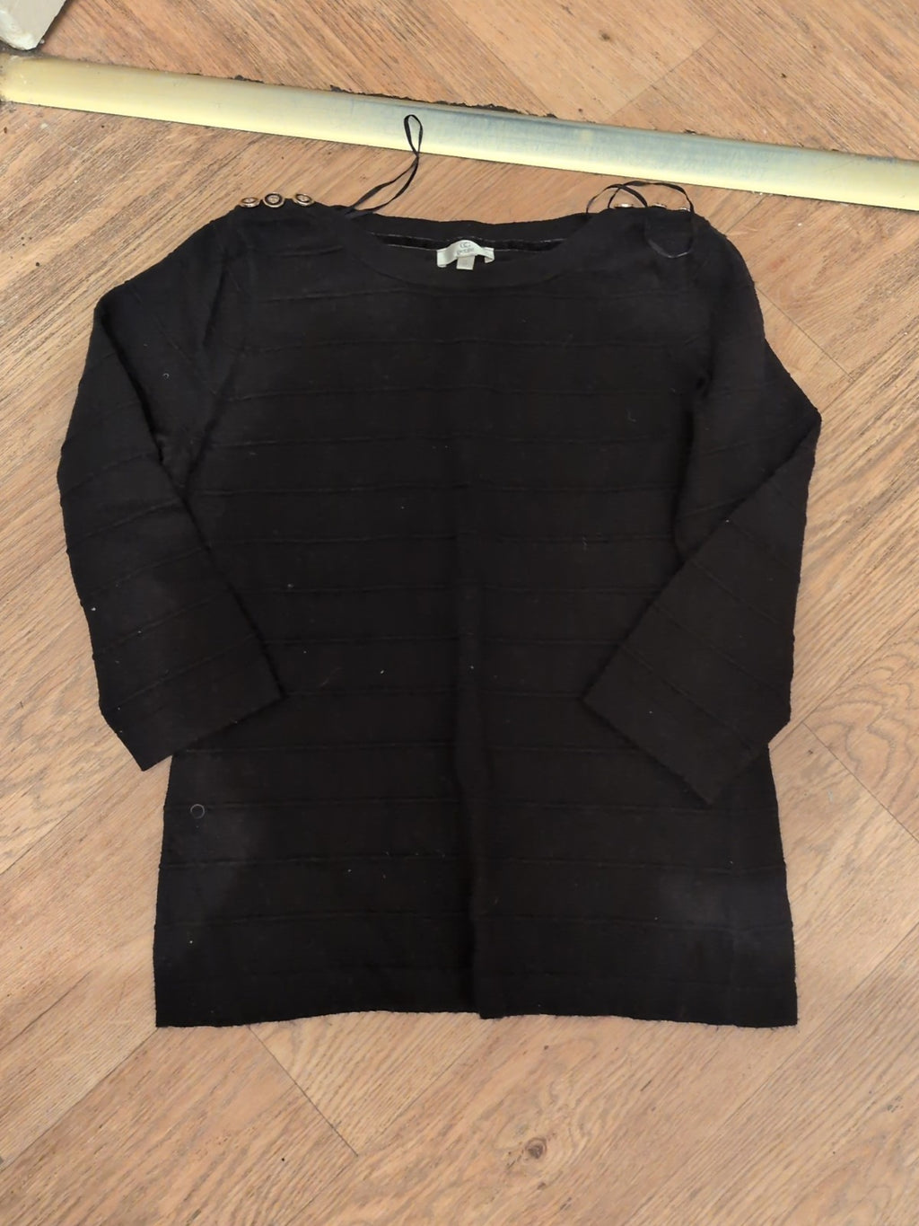 Cc Petite Small Black Top Long Sleeve