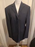 Mens Marks And Spencer Size 40 Medium Grey Padded Long Sleeve Blazer