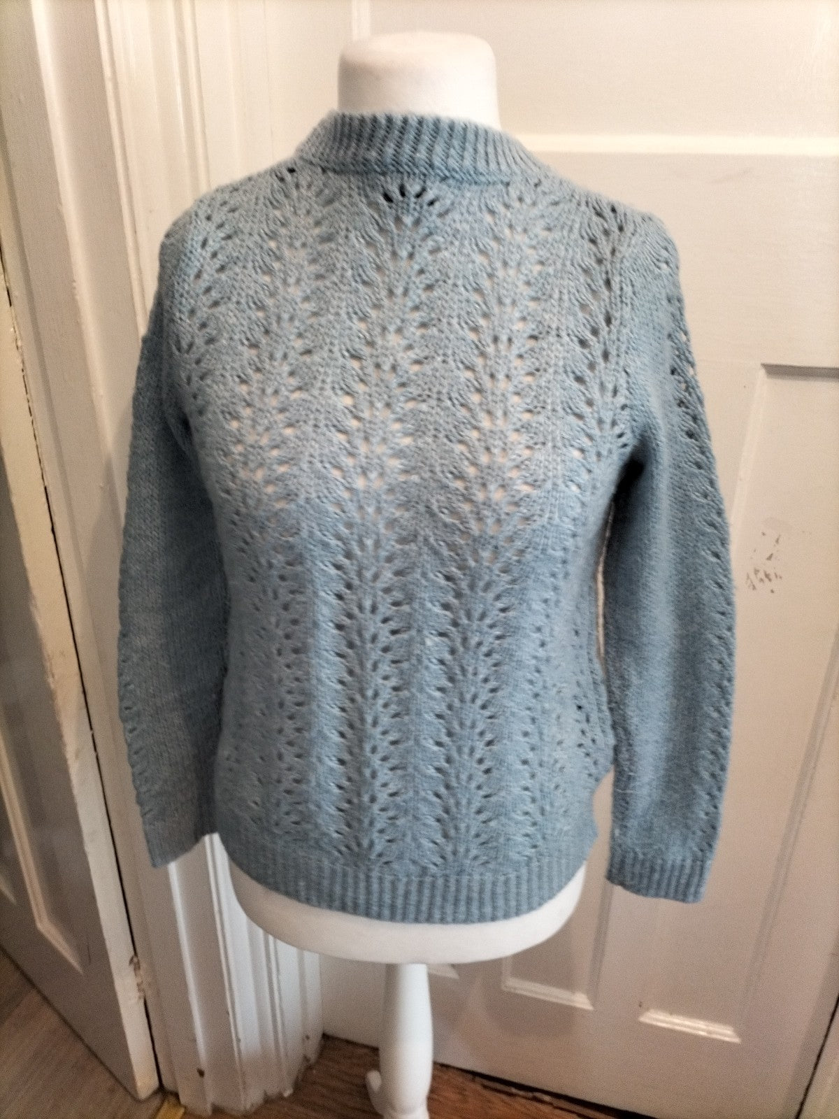 Papaya Small Blue Knit Long Sleeve Pullover Jumper