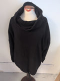 Next Large Black Long Sleeve Pullover Jumper Super Soft High Neck