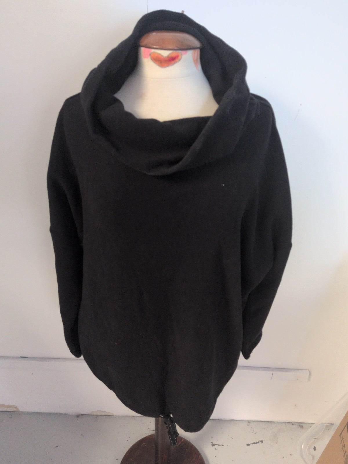 Next Large Black Long Sleeve Pullover Jumper Super Soft High Neck
