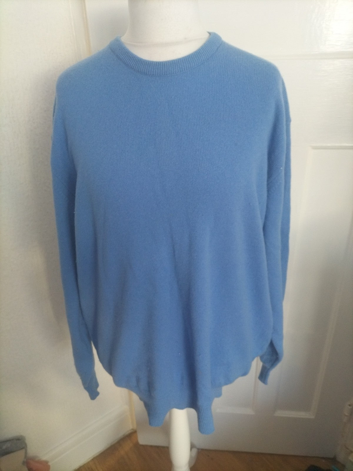 Hawick Knitwear 2XL Blue 100% Wool Jumper Pullover
