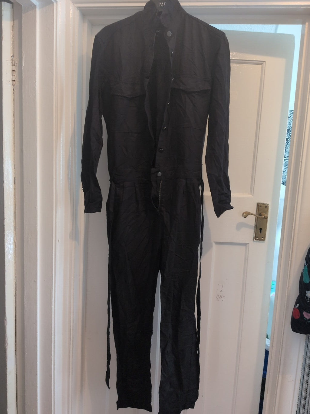 Next 8 Black Buttoned Jumpsuit
