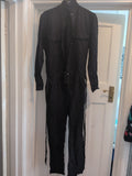 Next 8 Black Buttoned Jumpsuit