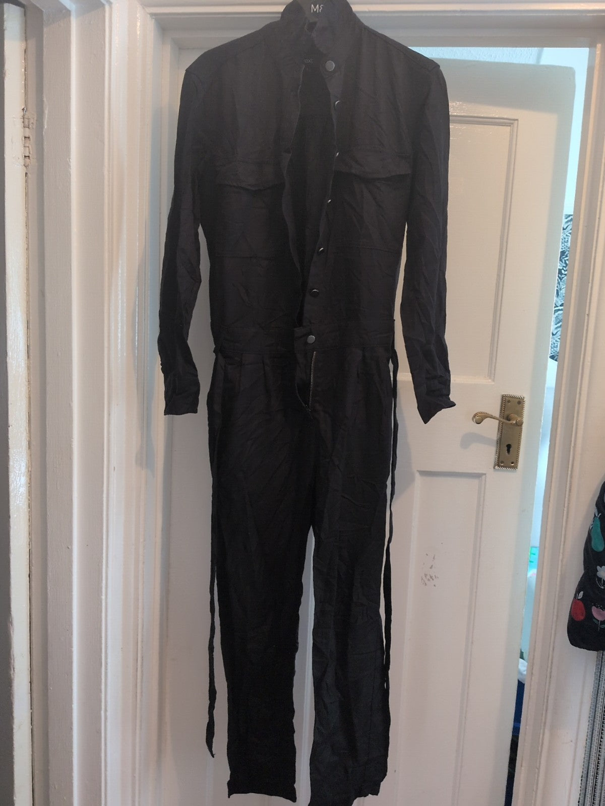 Next 8 Black Buttoned Jumpsuit