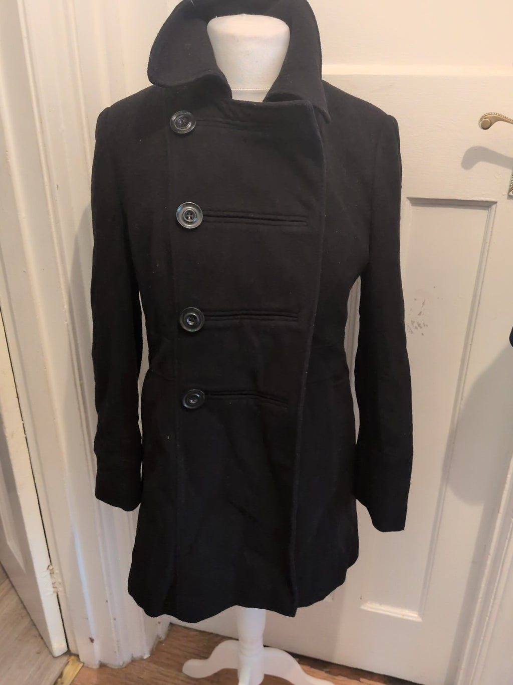 BHS 12 Luxury Wool Blend Black Lined Jacket