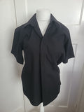 Mens Cedarwood State Size 15.5 Black Short Sleeved Shirt