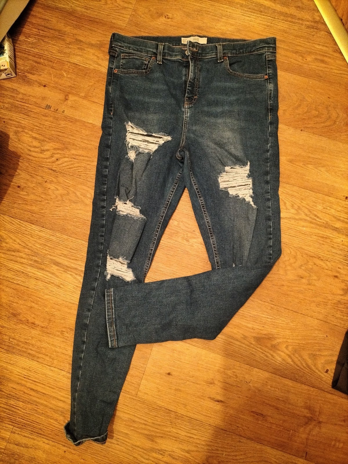 Ladies Topshop Size 34/32 "Jamie" Jeans