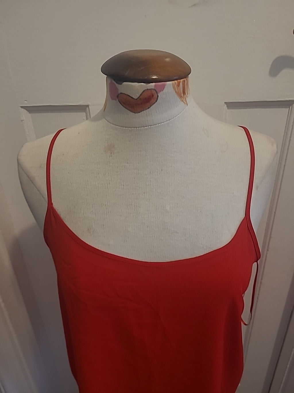 Ladies Papaya Size 12 Red Sleeveless Cami Top