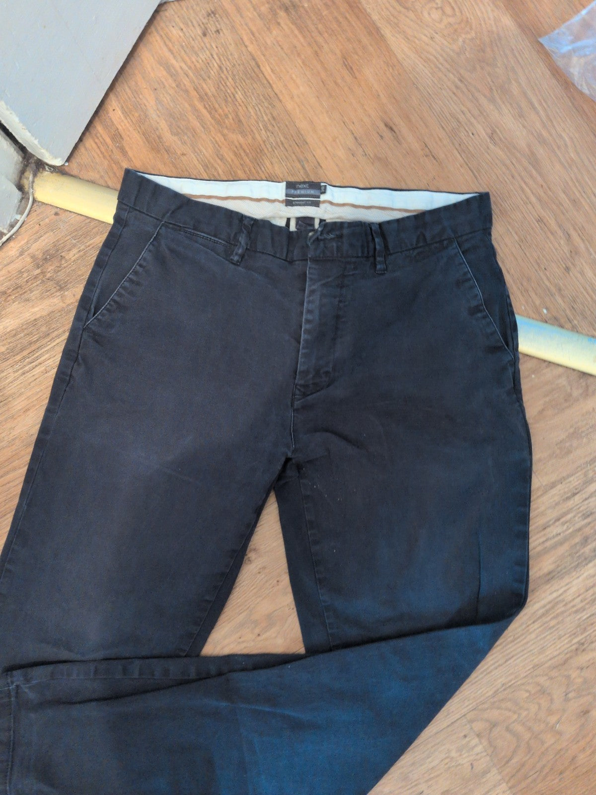Next Premium 34R Navy Chino Trousers