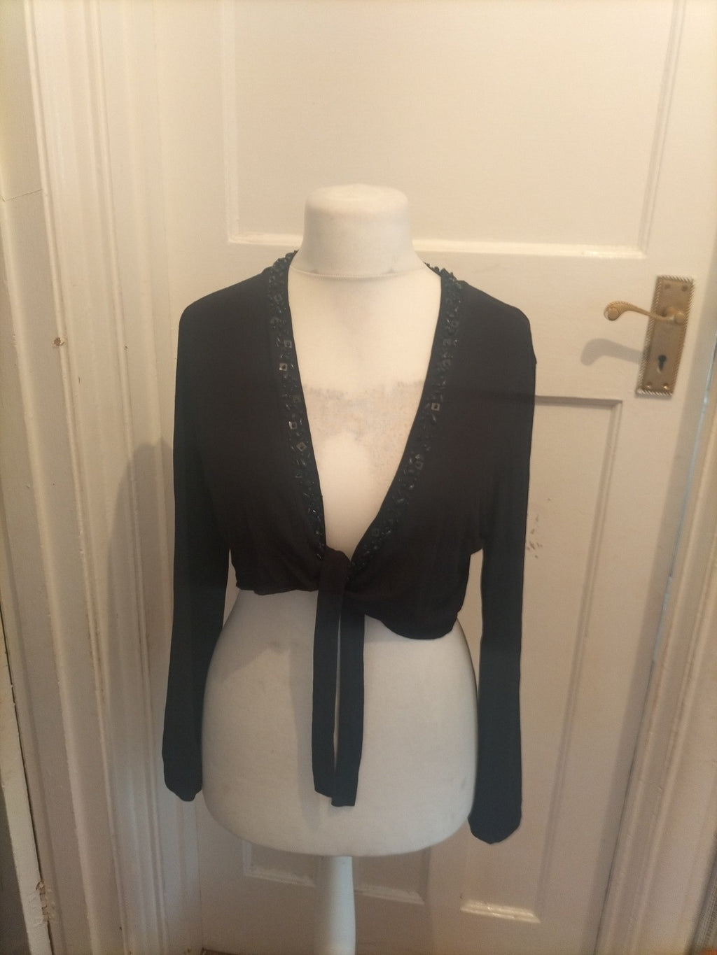 Marks and Spencer 16-18 Black With Diamanté Cardigan