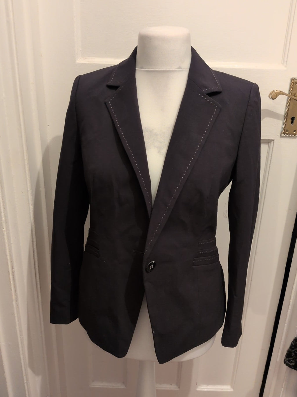M&S Collection 12 Black Collared Blazer
