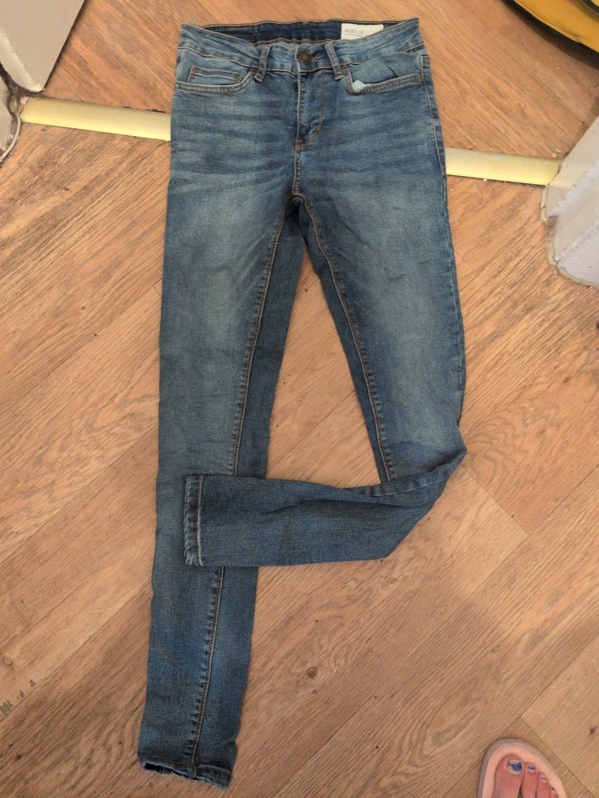 Denim&Co 28/32 Super Skinny Blue Jeans