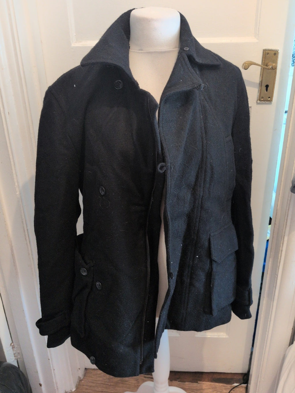 Monsoon Medium Black Lined Full Zip Jacket