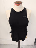 Puma Xs Black Sleeveless Tank Vest Top