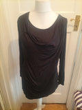 Ladies Black Premium Size M Long Sleeved Blouse
