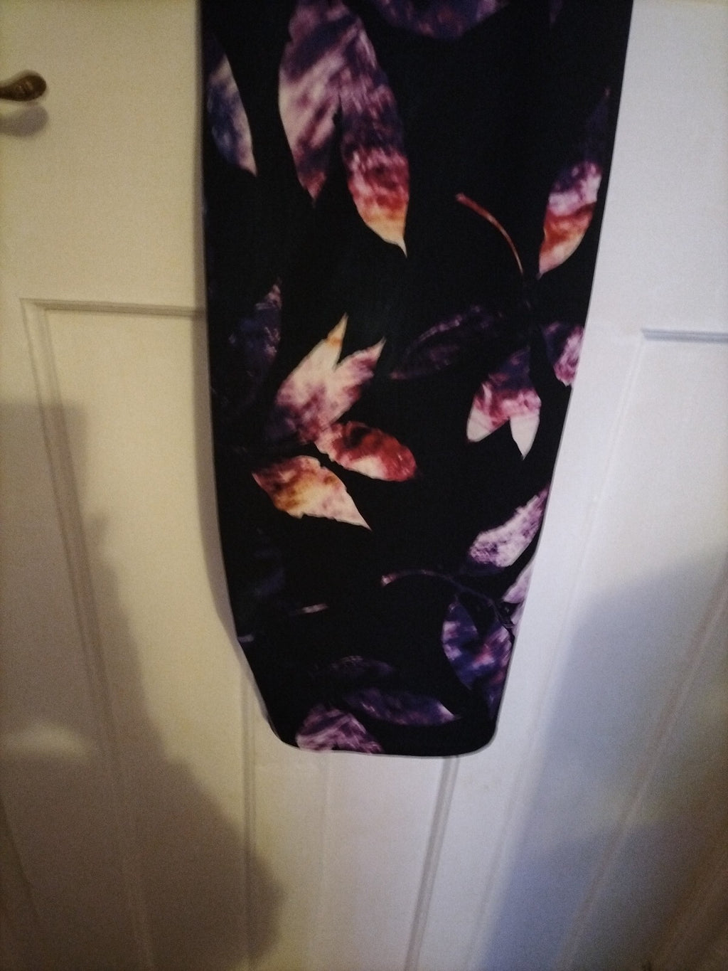 Ladies Ad Lib Size 8 Black Floral Long Dress