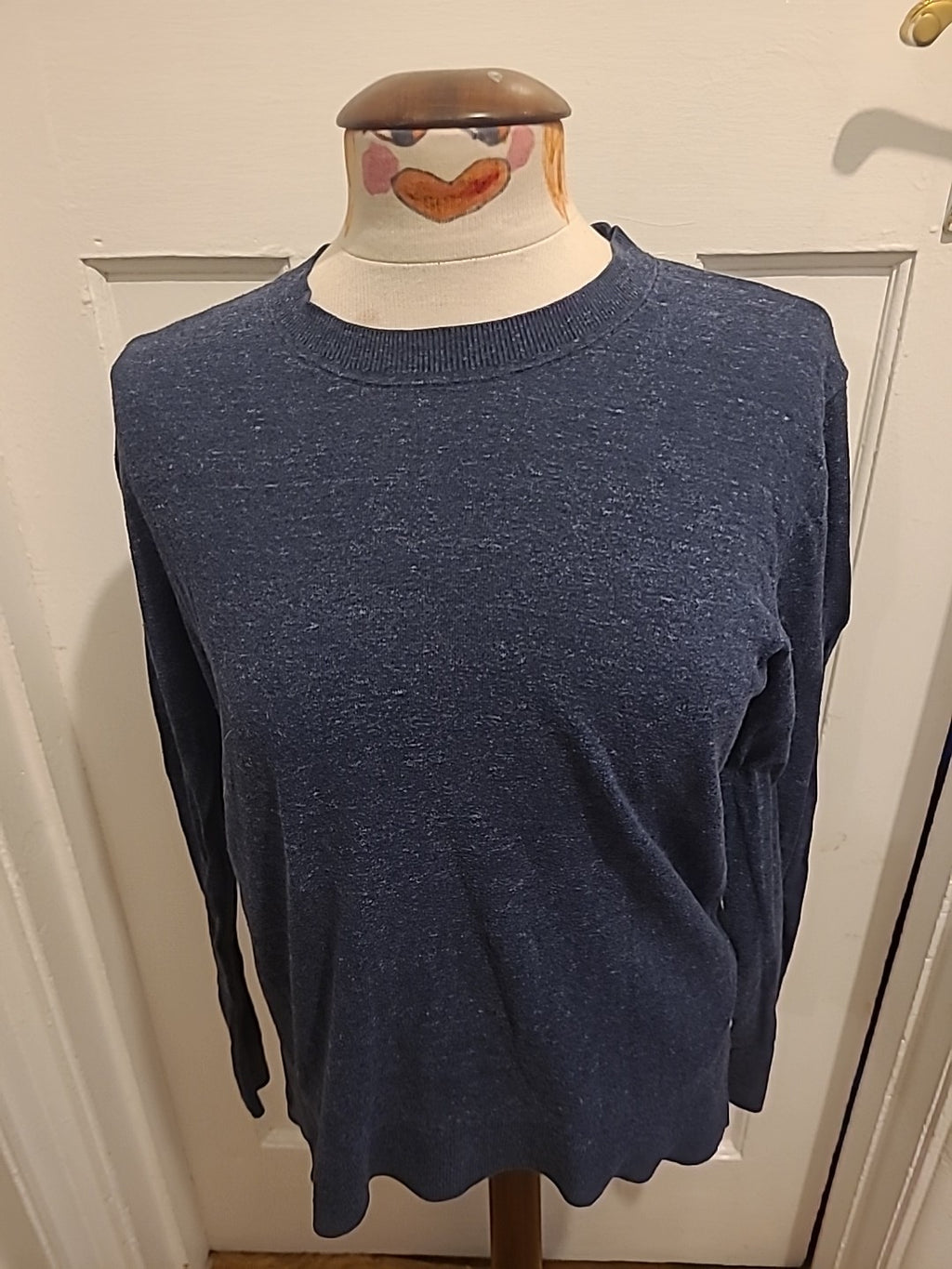 Ladies GAP Jumper Blue Fleck Size Small