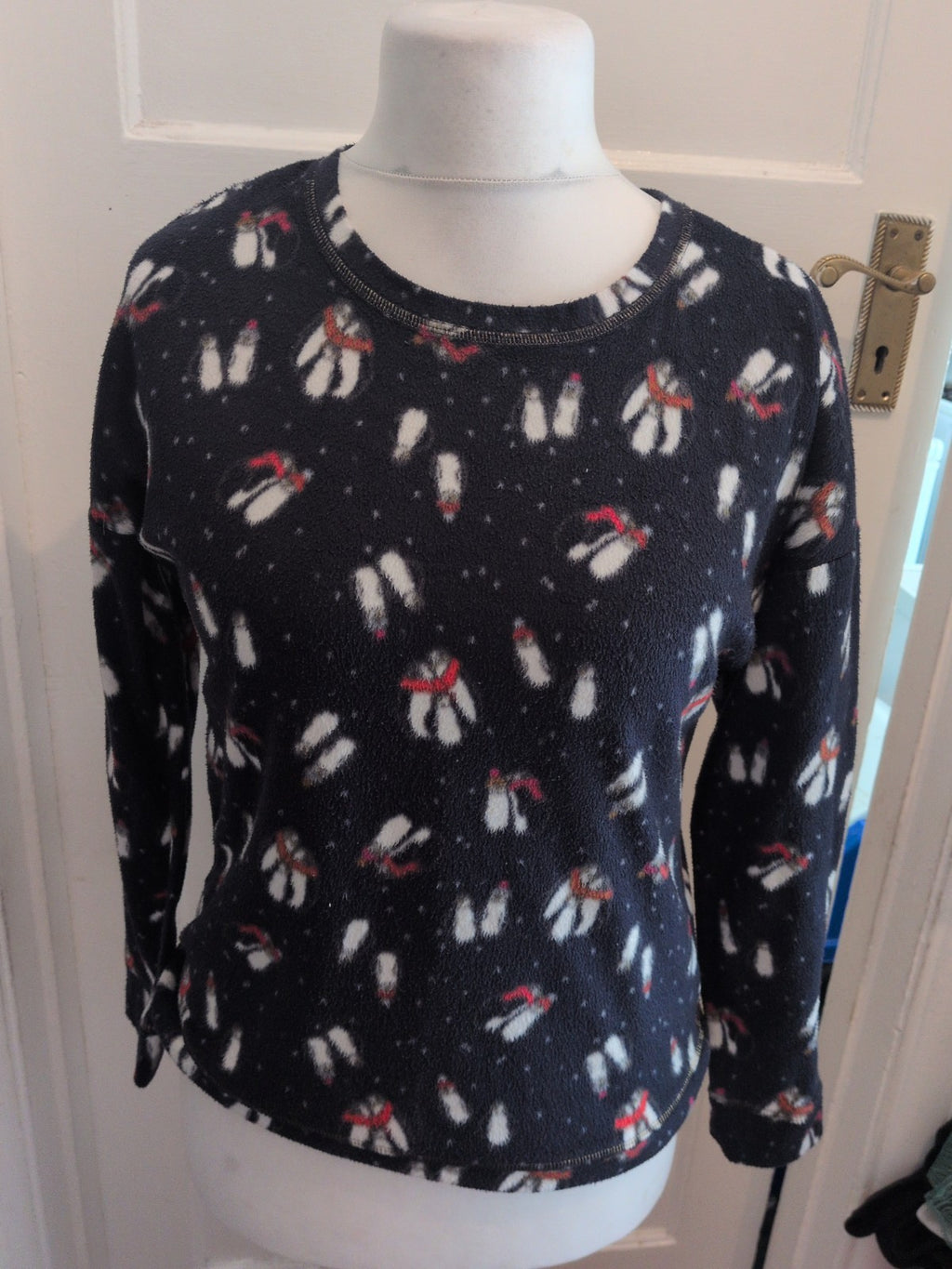 Day Dreams Medium Navy Long Sleeve Pyjama Top