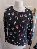 Day Dreams Medium Navy Long Sleeve Pyjama Top