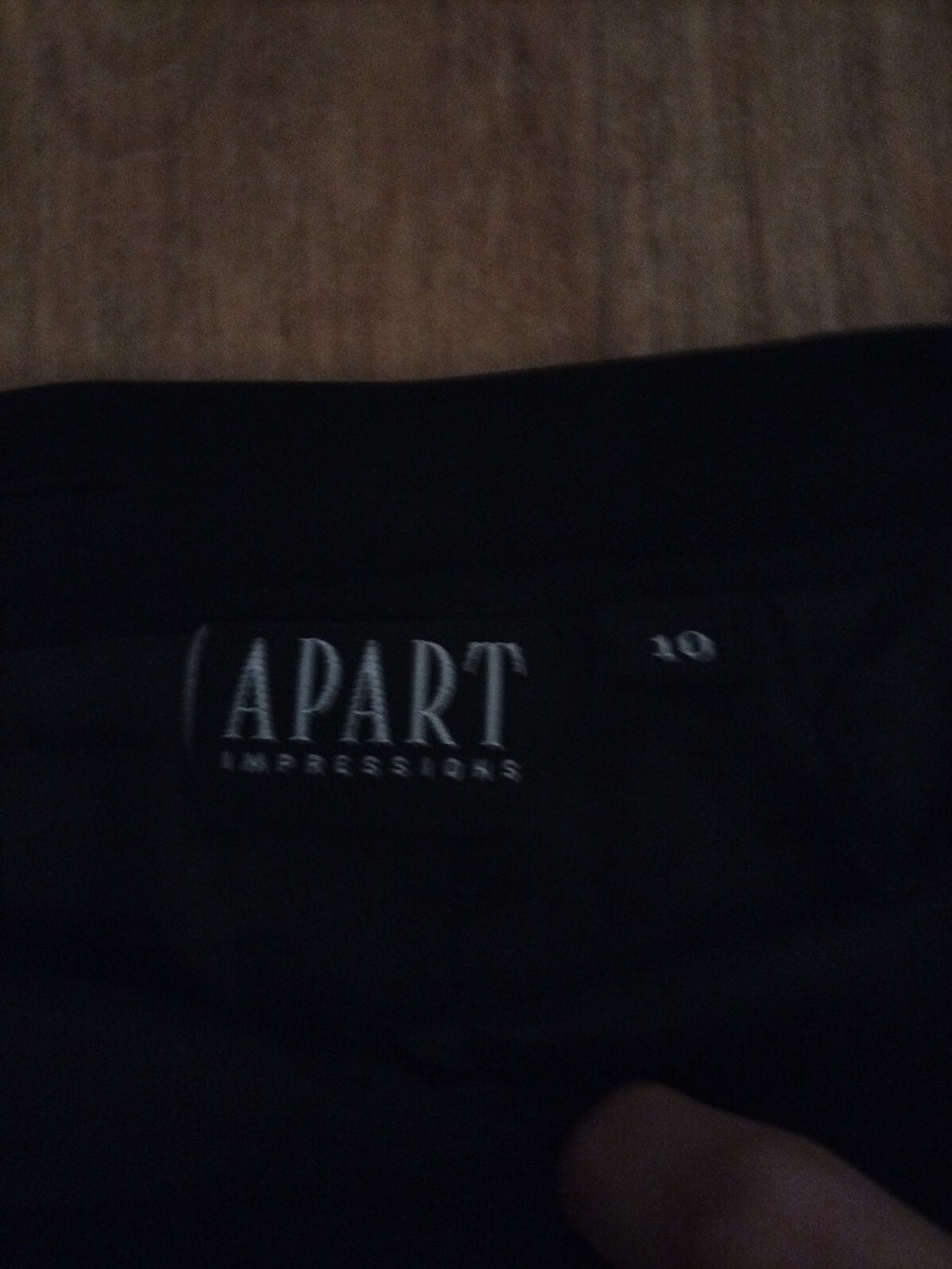 Ladies Apart Size 10 Black Lined Skirt