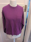 Ladoes Purple Jumper Size 16 TU Round Neck Free Delivery