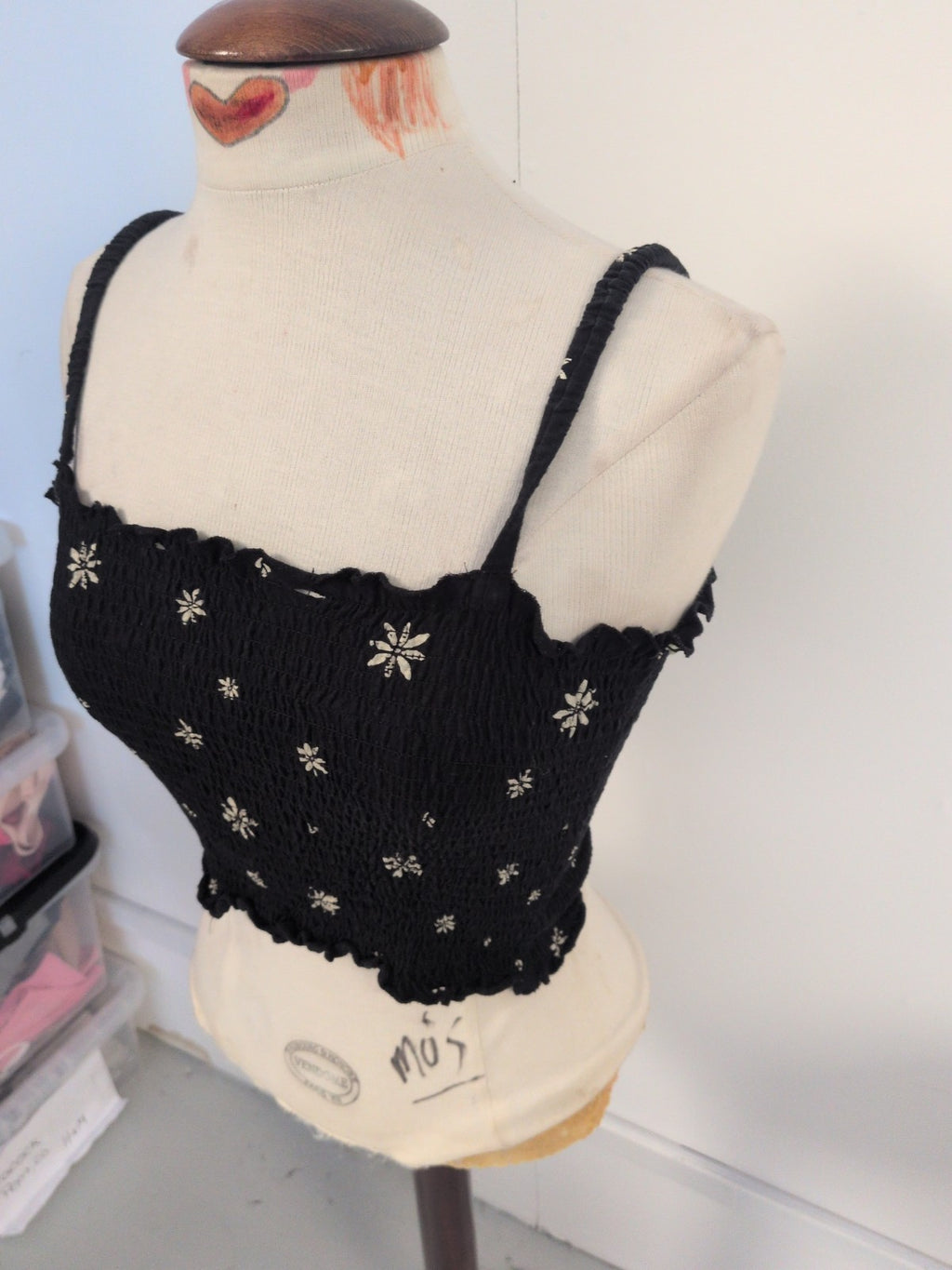 Primark 12-14 Bubblehem Sleeveless Crop Top