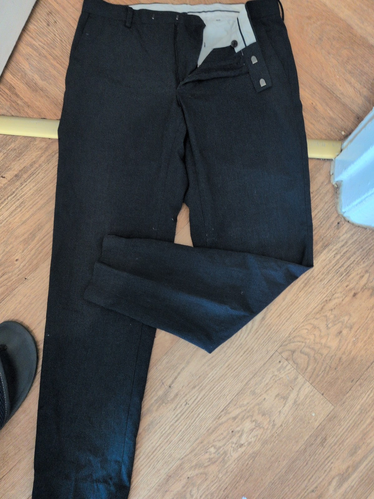 M&S 32 Short Navy Trousers