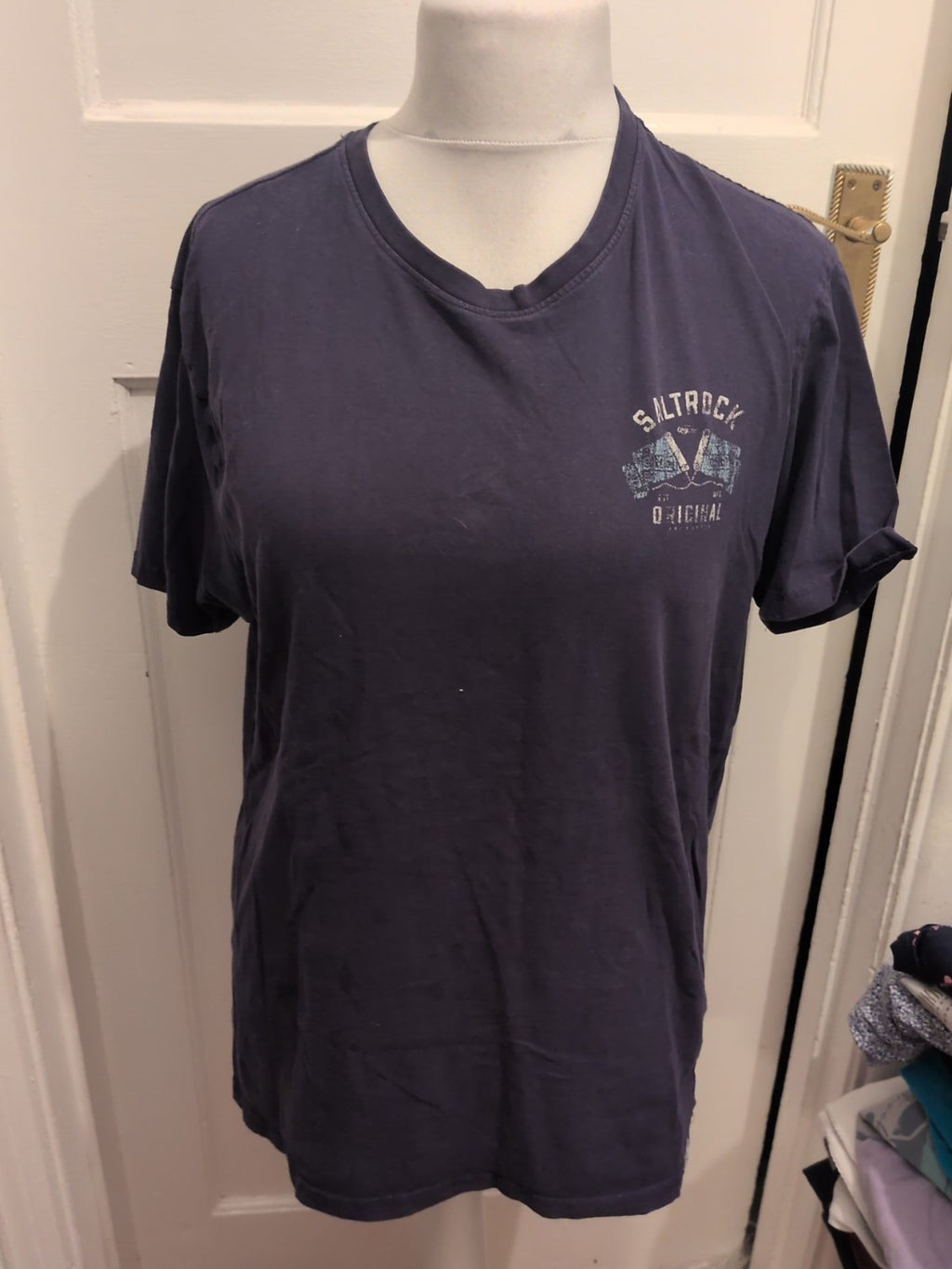 Saltrock XL Navy Print Original Short Sleeve T-shirt