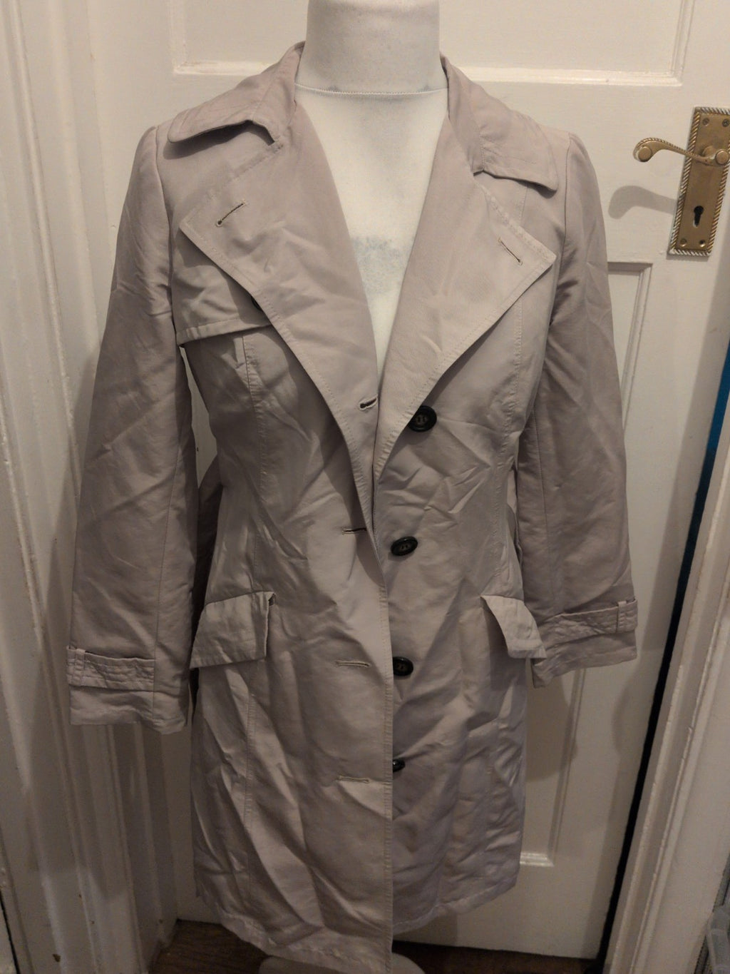 M&S Woman 10 Cream Oatmeal Lined Jacket