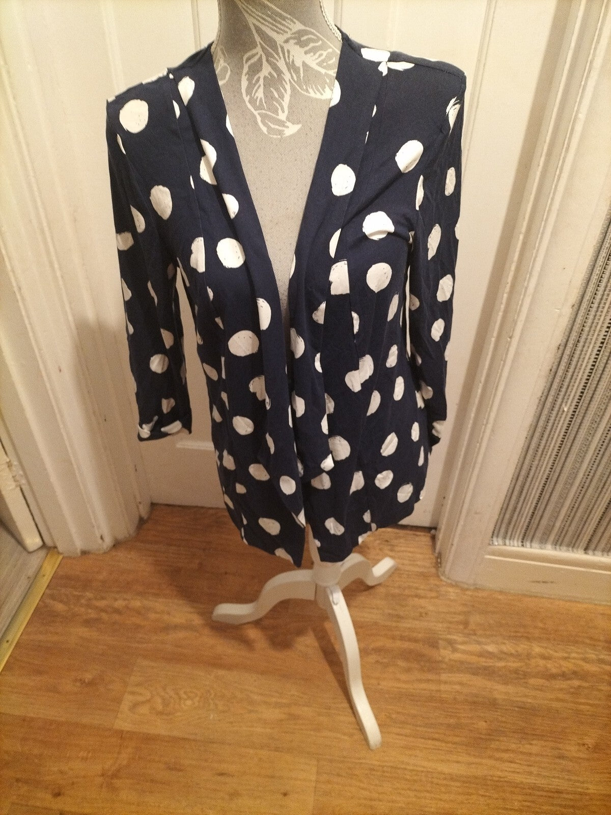 Ladies Roman 10 Spotted Open Cardigan