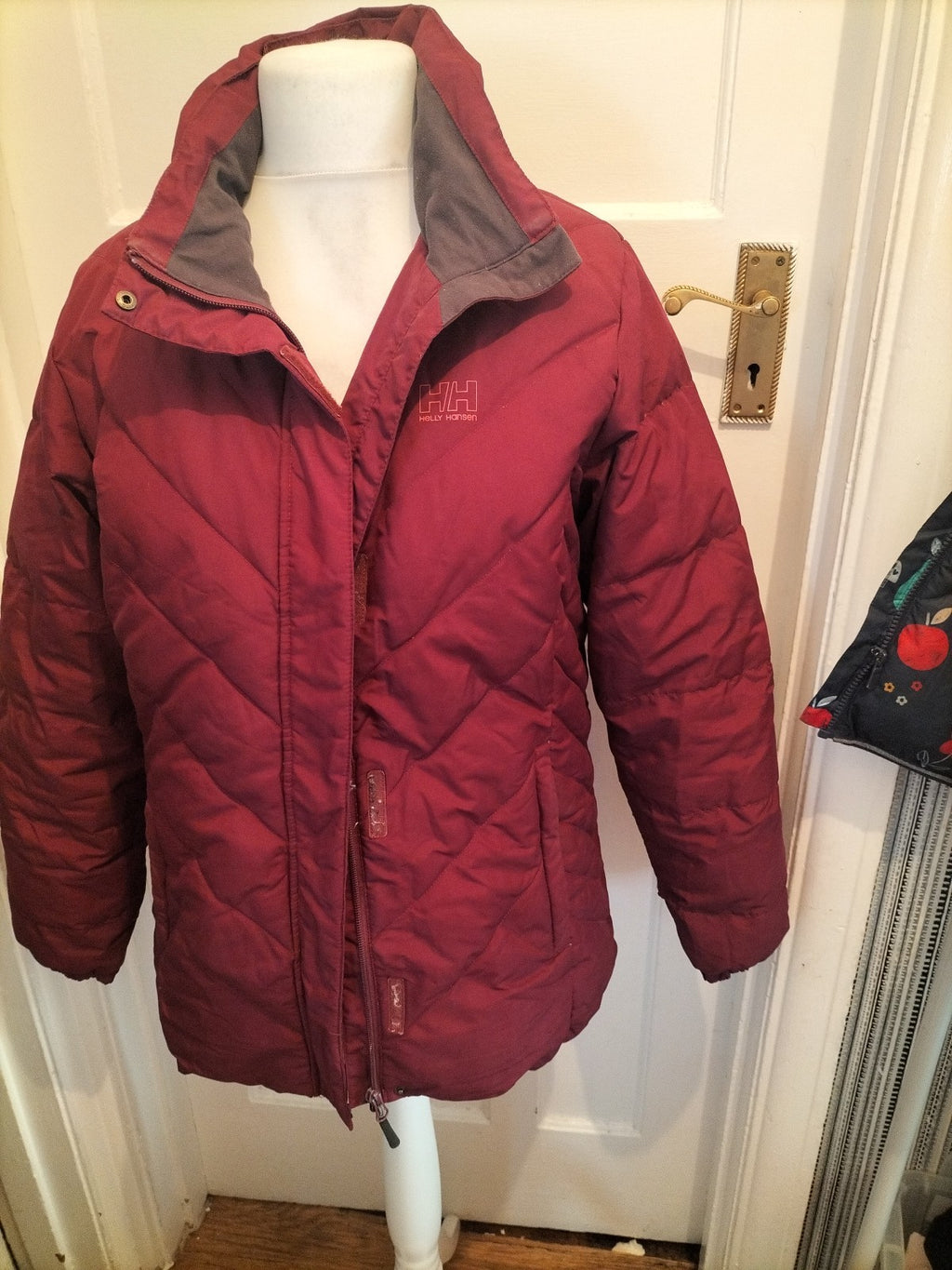 Ladies Helly Hansen Burgundy Puffer Stle Coat