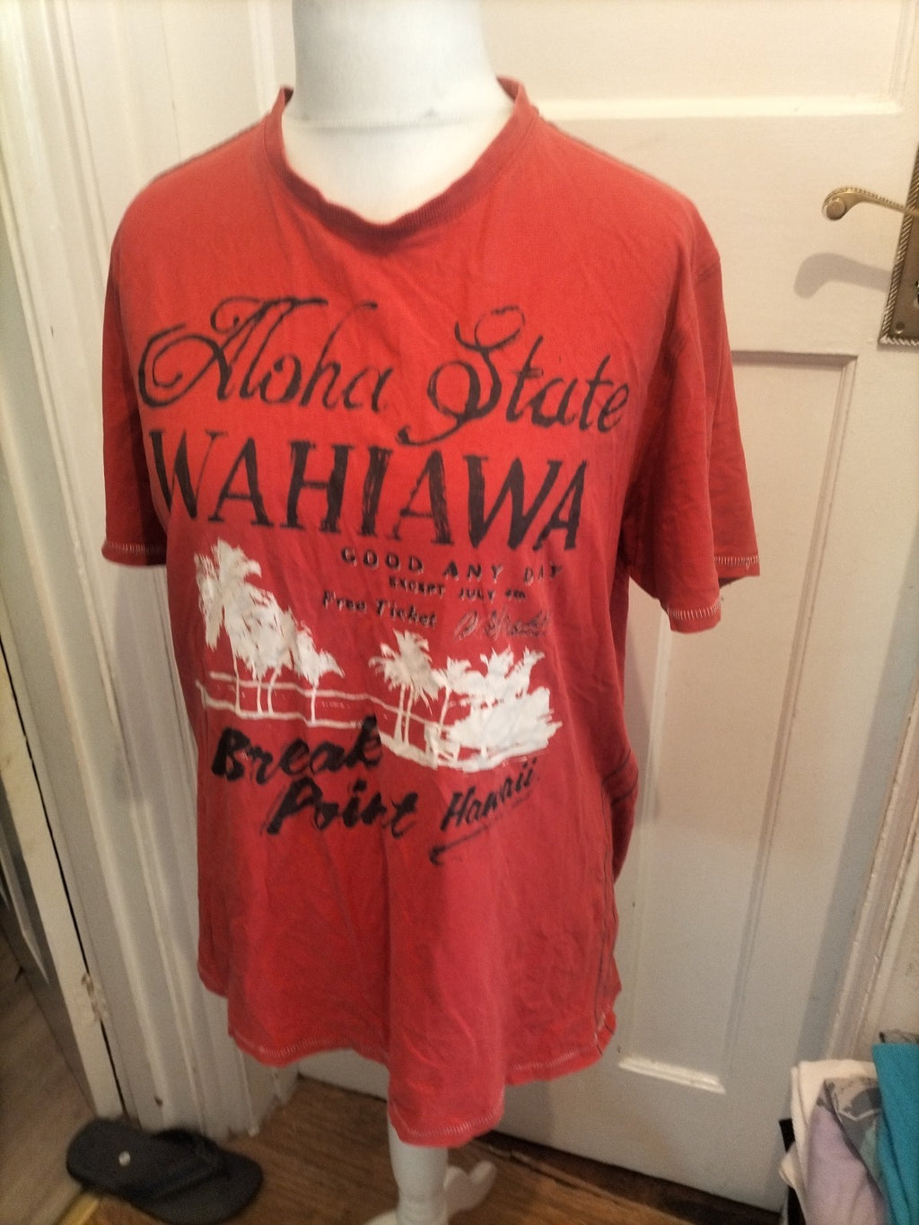Tu Premium Large Red Print Short Sleeve T-shirt