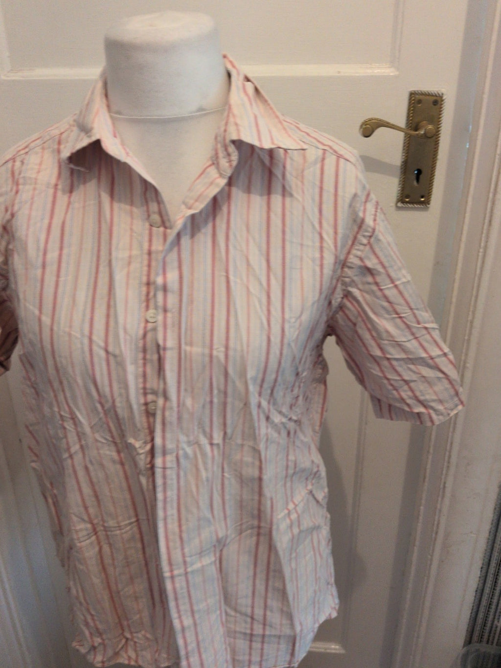 Blue Harbour Vintage Medium Multi Stripe Short Sleeve Shirt