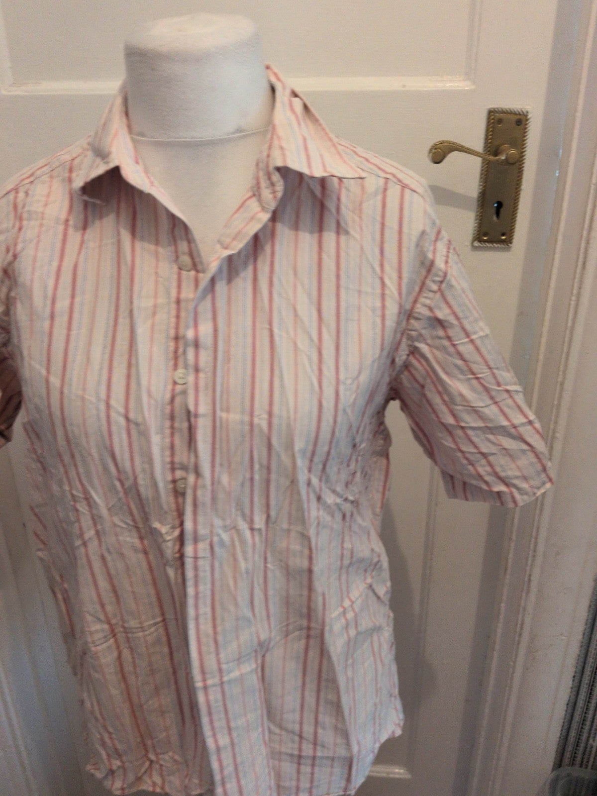 Blue Harbour Vintage Medium Multi Stripe Short Sleeve Shirt