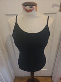 Ladies Tu Size 12 Black Sleeveless Cami Top
