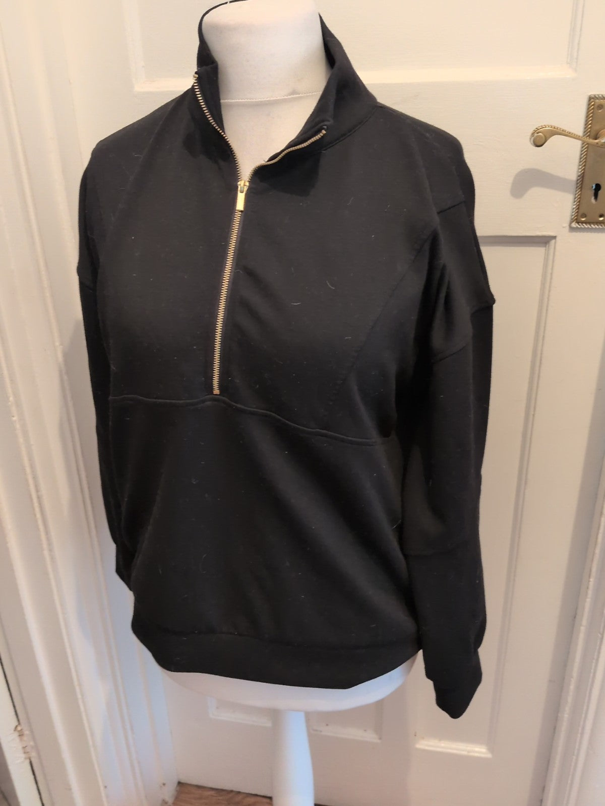 F&F Active Medium Black Collared Jumper