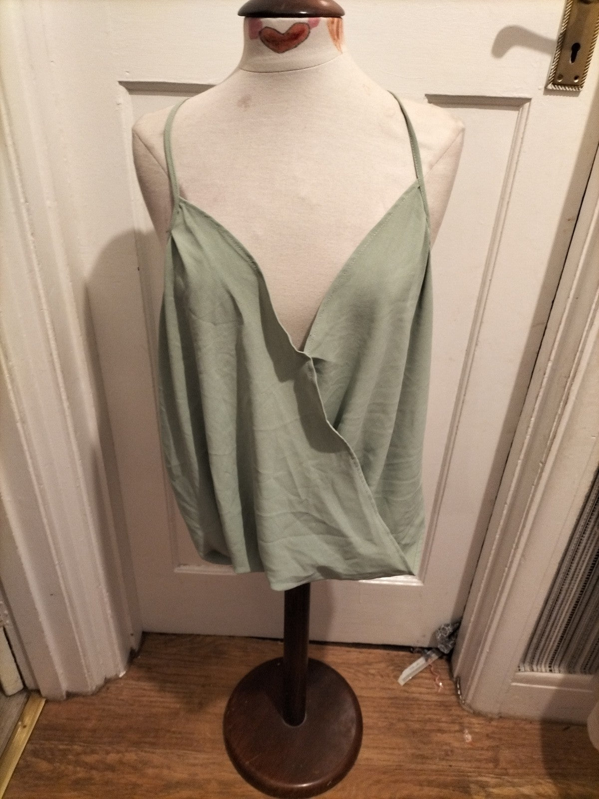 Ladies Shein Size XL Mint Layered Blouse