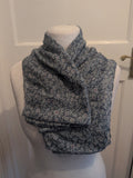 Navy With Red Floral Scarf