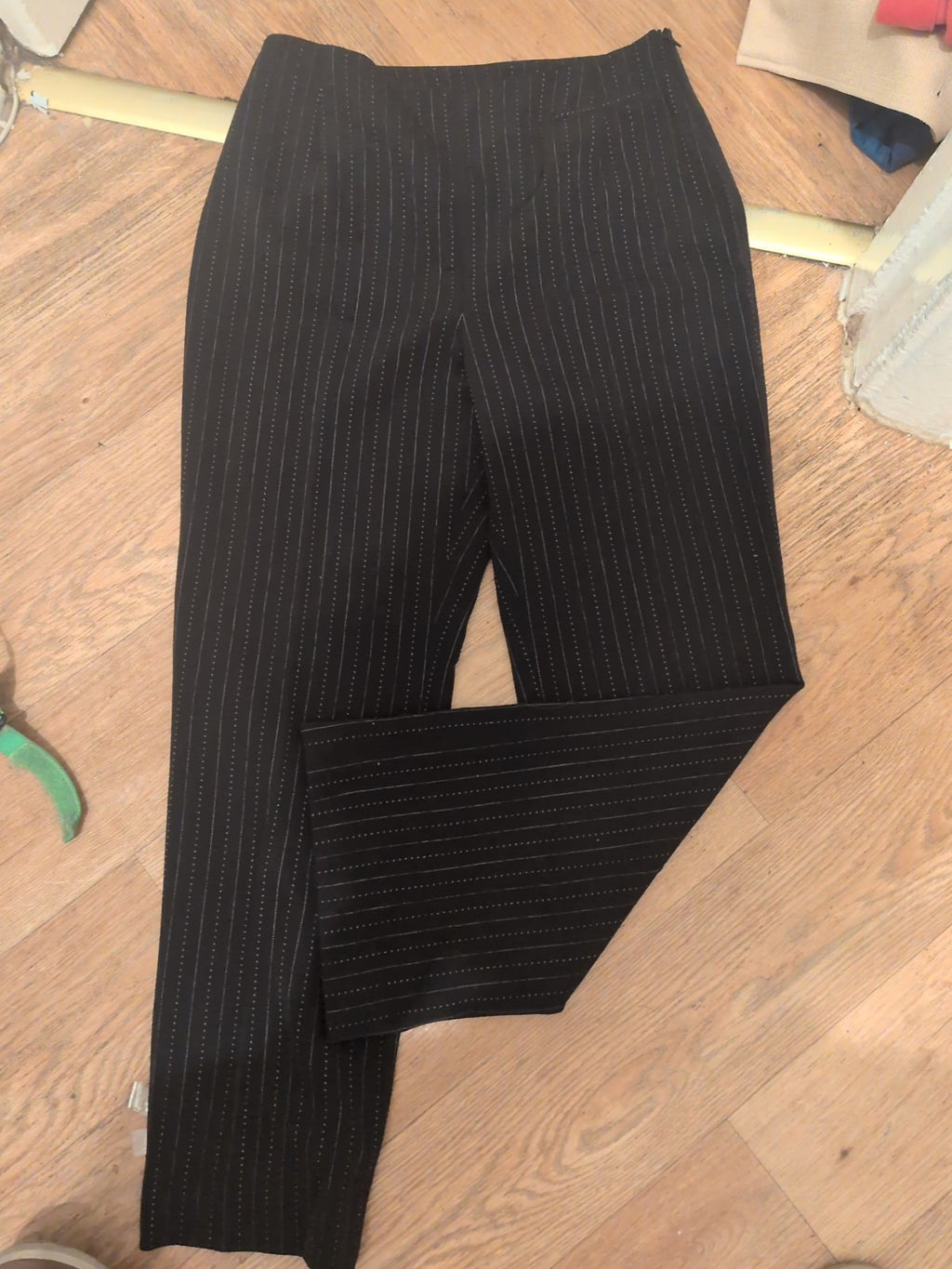 Country Casuals 10 Black Pinstripe Trousers