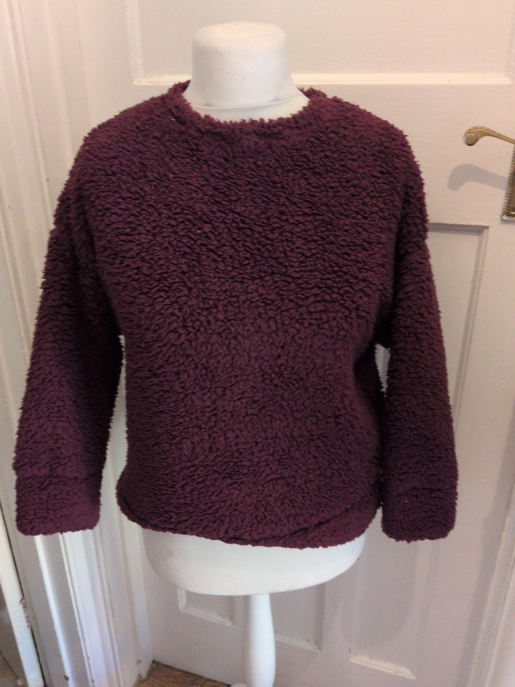 Marks And Spencer XS Purple Fluffy Pyjama Top