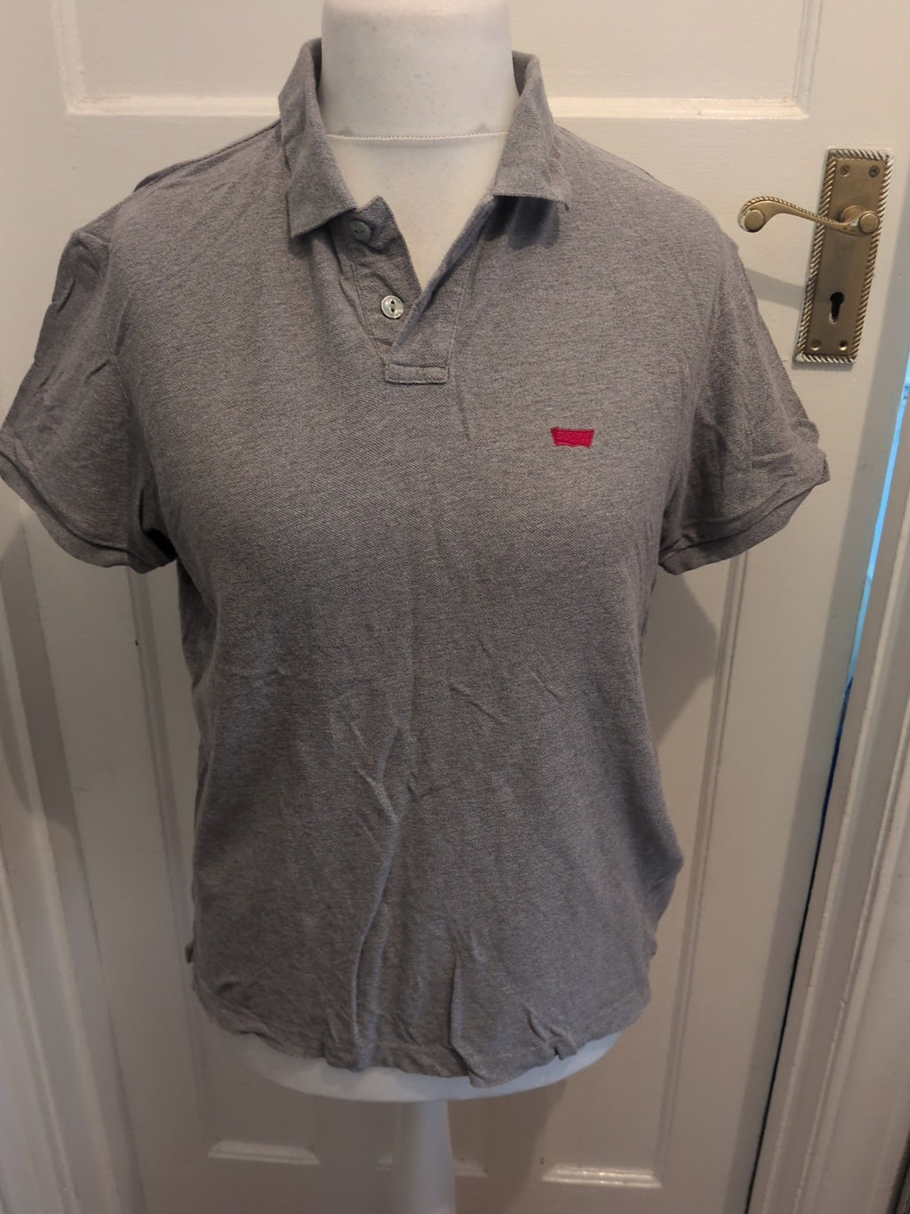 Levis Small Grey Short Sleeve Polo