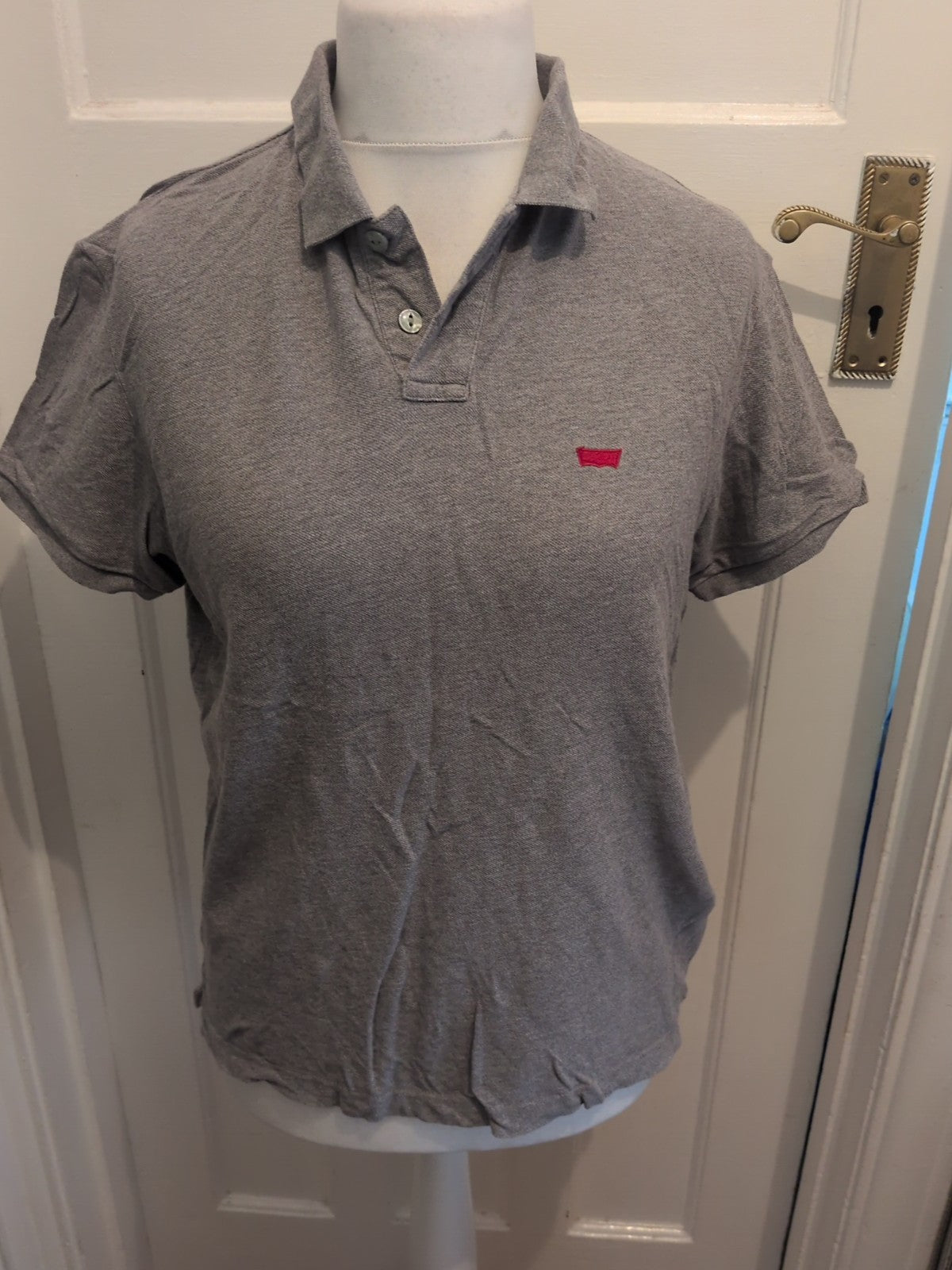 Levis Small Grey Short Sleeve Polo