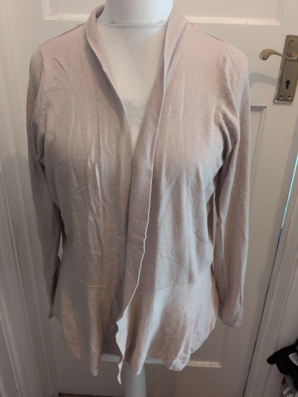 M&S Collection 20 Oatmeal Open Blouse/Cardigan
