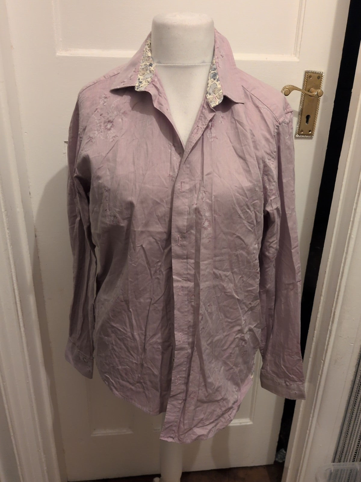 Ted Baker Size 5 Purple Long Sleeve Shirt