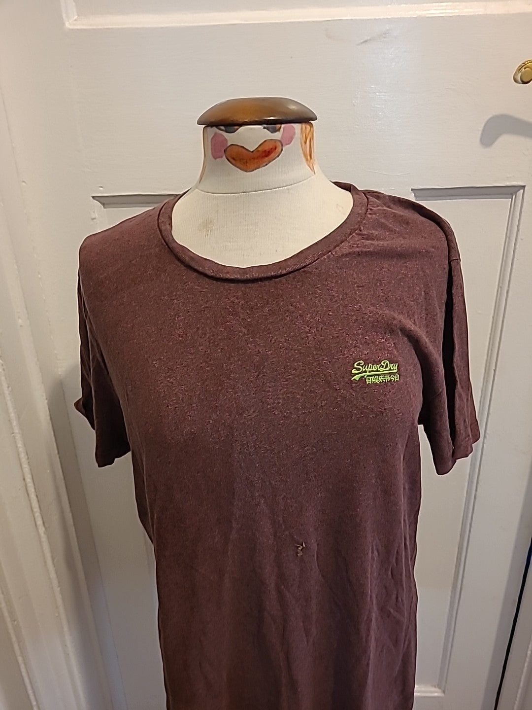 Mens Superdry Size XL Purple Short Sleeved Tshirt