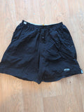 Mens Small Mesh Lined Black Elasticated Shorts