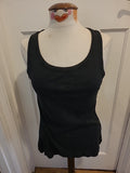 Ladies Tu Size 16 Black Vest Top(Couple Small Marks)