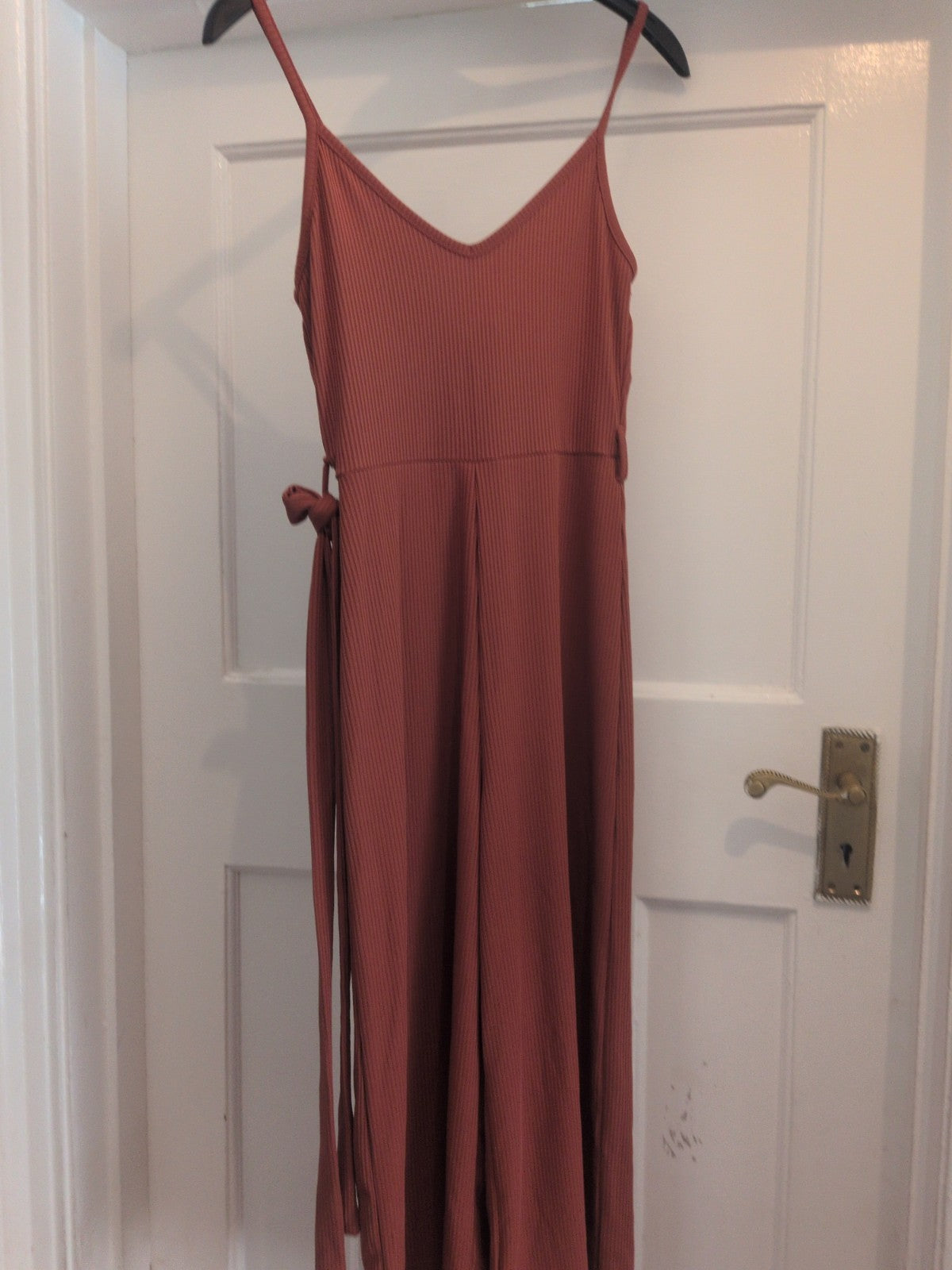 Miss Selfridge 4 Rust Sleeveless Jumpsuit