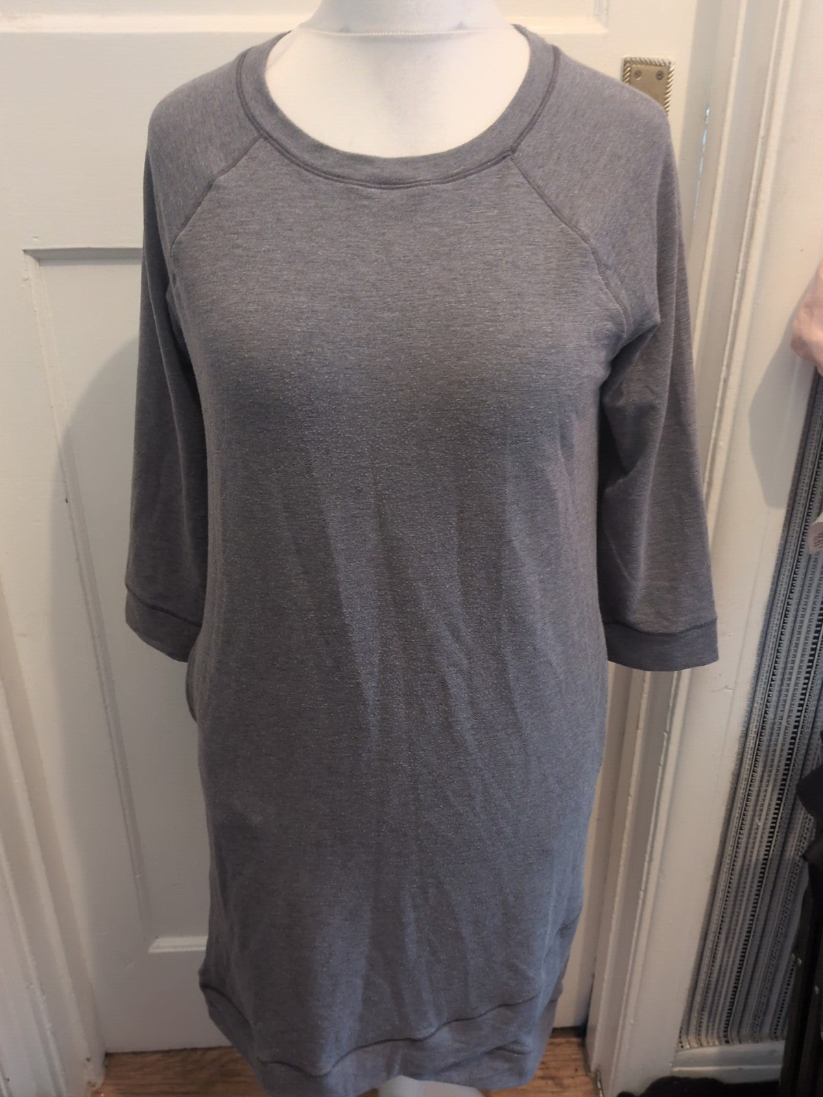Cuddi Duds Comfort Wear Large Grey Dress